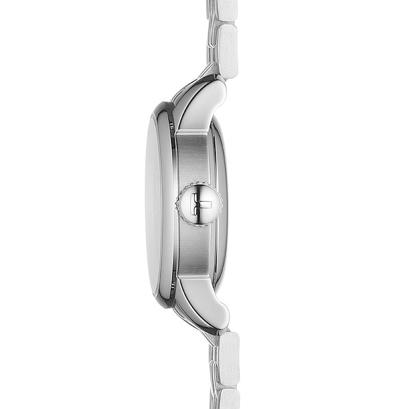 Tissot Le Locle Automatic Small Lady Black Dial Silver Steel Strap Watch For Women - T41.1.183.53