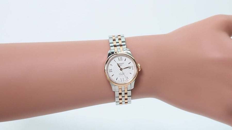 Tissot Le Locle Automatic Small Lady Silver Dial Two Tone Steel Strap Watch For Women - T41.2.183.33