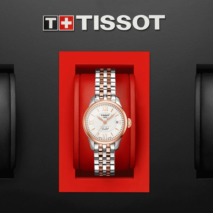 Tissot Le Locle Automatic Small Lady Silver Dial Two Tone Steel Strap Watch For Women - T41.2.183.33