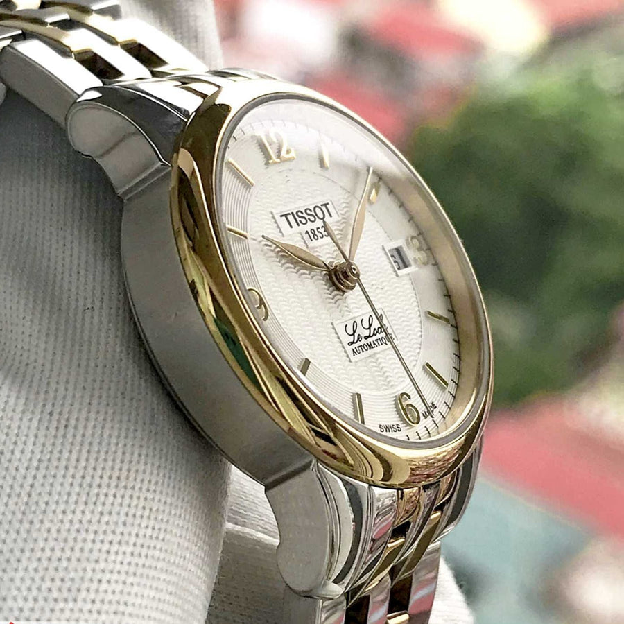 Tissot Le Locle Automatic Small Lady White Dial Two Tone Steel Strap Watch For Women - T41.2.183.34