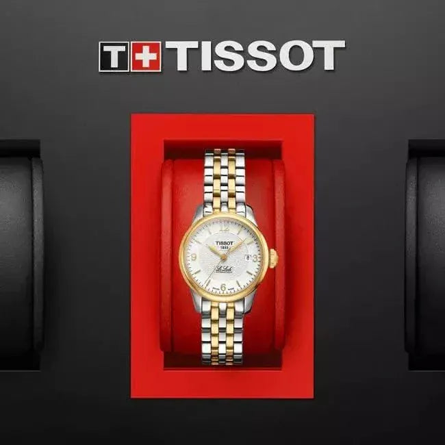 Tissot Le Locle Automatic Small Lady White Dial Two Tone Steel Strap Watch For Women - T41.2.183.34