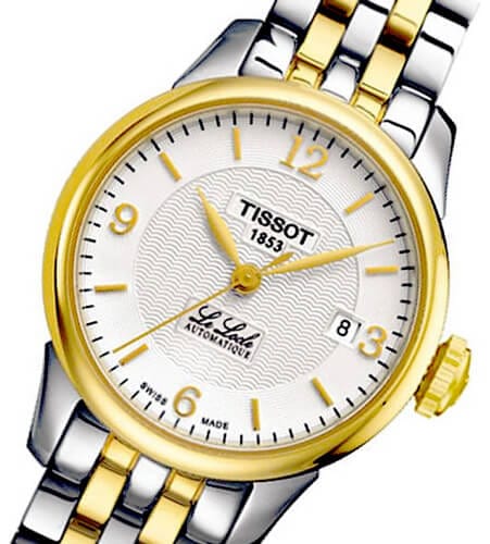 Tissot Le Locle Automatic Small Lady White Dial Two Tone Steel Strap Watch For Women - T41.2.183.34