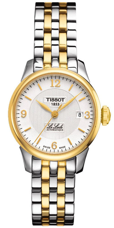 Tissot Le Locle Automatic Small Lady White Dial Two Tone Steel Strap Watch For Women - T41.2.183.34