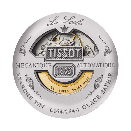 Tissot Le Locle Double Happiness Automatic Silver Dial Silver Steel Strap Watch For Men - T41.1.833.50