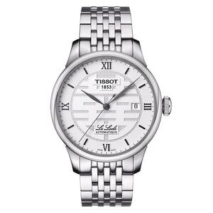 Tissot Le Locle Double Happiness Automatic Silver Dial Silver Steel Strap Watch For Men - T41.1.833.50