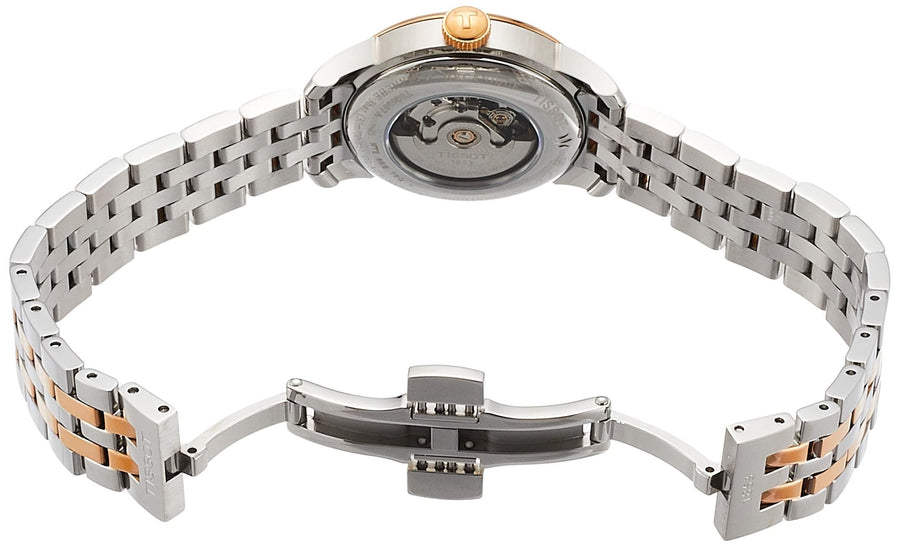 Tissot Le Locle Lady Automatic Diamonds Silver Dial Two Tone Steel Strap Watch For Women - T006.207.22.036.00
