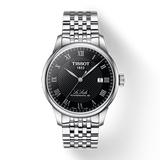 Tissot Le Locle Powermatic 80 Black Dial Silver Steel Strap Watch For Men - T006.407.11.053.00