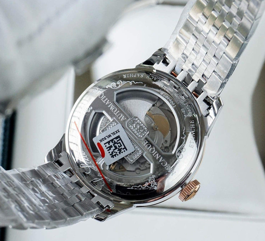 Tissot Le Locle Powermatic 80 Diamonds Silver Dial Two Tone Steel Strap Watch For Men - T006.407.22.036.01