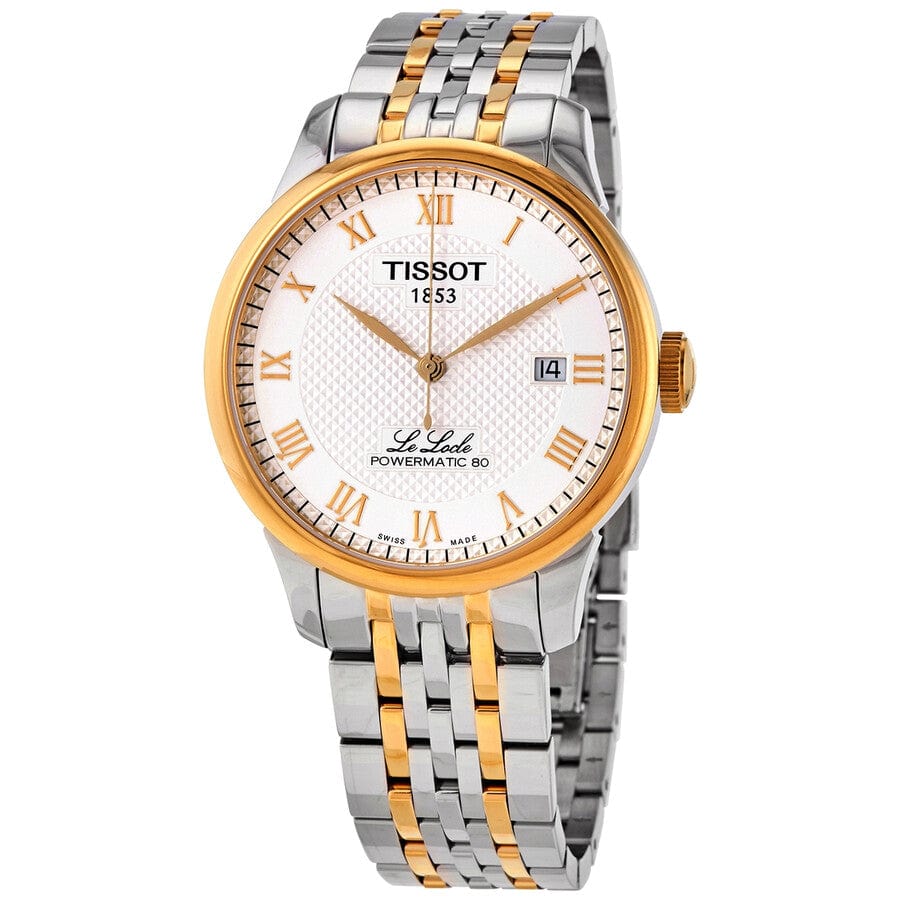 Tissot Le Locle Powermatic 80 Silver Dial Two Tone Steel Strap Watch For Men - T006.407.22.033.01