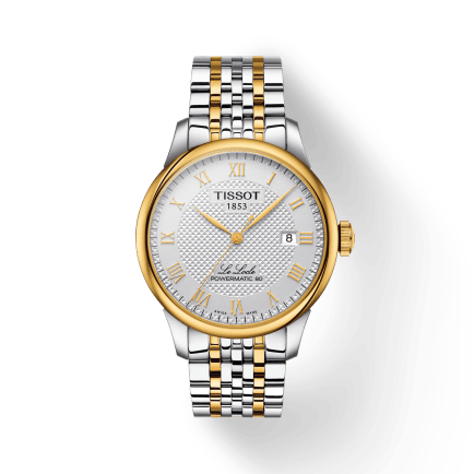 Tissot Le Locle Powermatic 80 Silver Dial Two Tone Steel Strap Watch For Men - T006.407.22.033.01