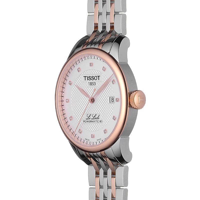 Tissot Le Locle Powermatic 80 Silver Dial Two Tone Steel Strap Watch For Men - T006.407.22.036.01