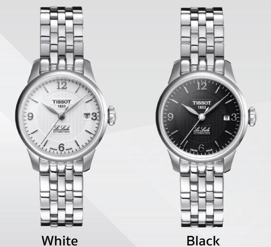 Tissot Le Locle Small Automatic Black Dial Silver Steel Strap Watch For Women - T41.1.183.54