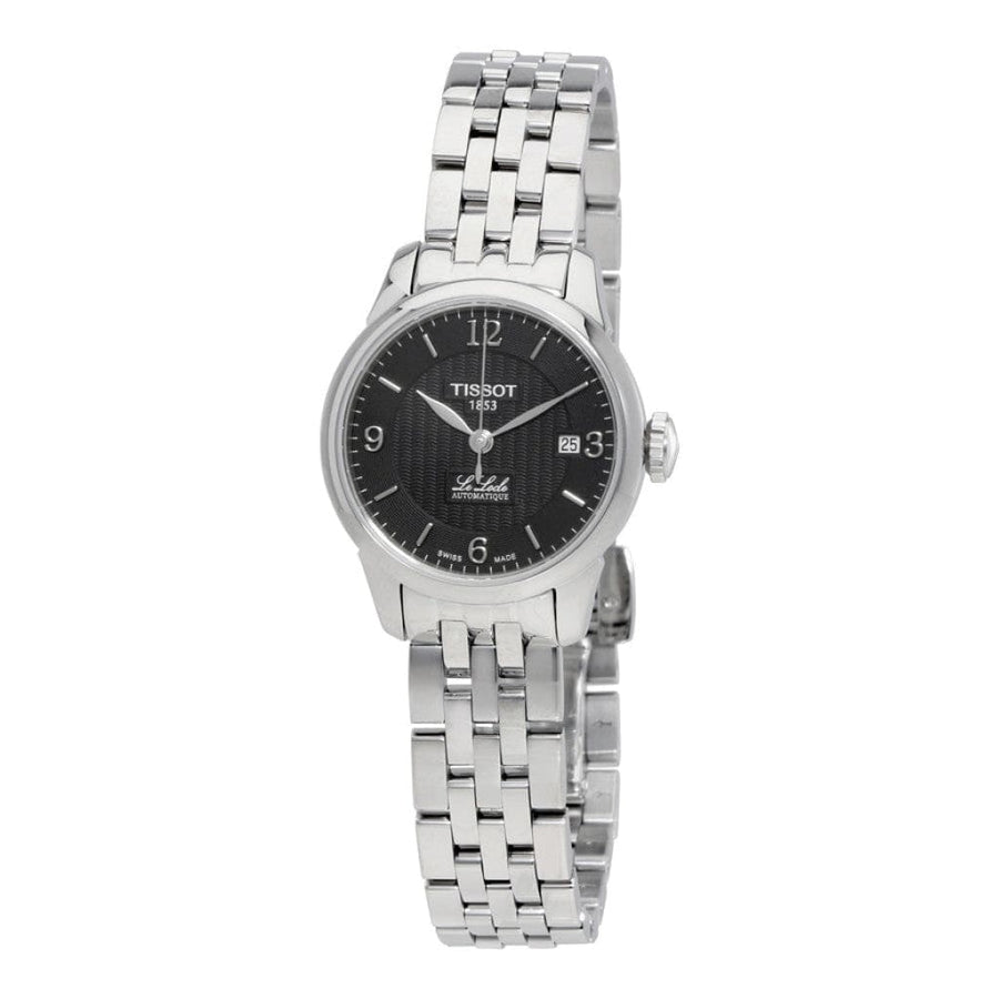 Tissot Le Locle Small Automatic Black Dial Silver Steel Strap Watch For Women - T41.1.183.54