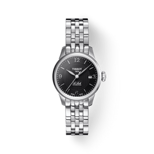 Tissot Le Locle Small Automatic Black Dial Silver Steel Strap Watch For Women - T41.1.183.54