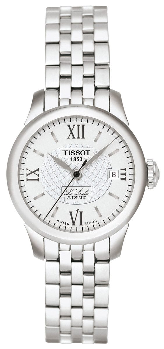 Tissot Le Locle Small Automatic Silver Dial Silver Steel Strap Watch For Women - T41.1.183.33