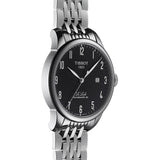 Tissot T Classic Powermatic 80 Black Dial Silver Steel Strap Watch For Men - T41.1.483.52