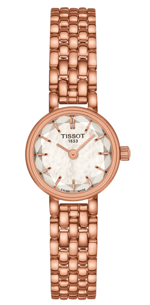 Tissot Lovely Mother of Pearl Dial Rose Gold Steel Strap Watch for Women - T140.009.33.111.00