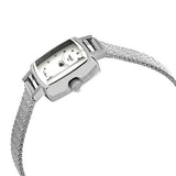 Tissot Lovely Square Silver Dial Silver Mesh Bracelet Watch For Women - T058.109.11.036.00