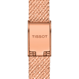 Tissot Lovely Square Lady Quartz Rose Gold Dial Rose Gold Mesh Bracelet Watch For Women - T058.109.33.456.00