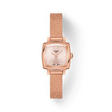 Tissot Lovely Square Lady Quartz Rose Gold Dial Rose Gold Mesh Bracelet Watch For Women - T058.109.33.456.00