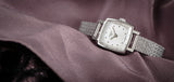 Tissot Lovely Square Silver Dial Silver Mesh Bracelet Watch For Women - T058.109.11.036.00