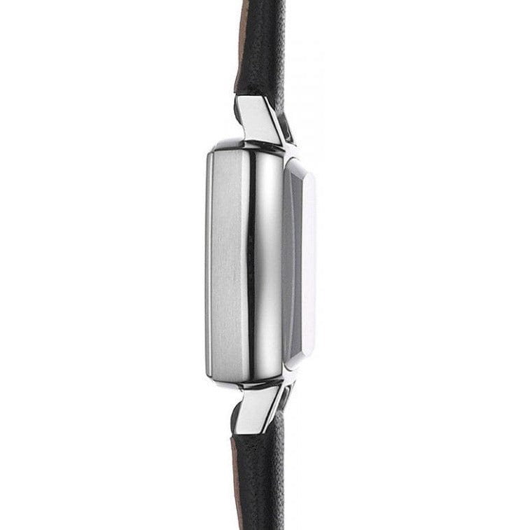 Tissot Lovely Square Quartz Diamonds Black Dial Black Leather Strap Watch For Women - T058.109.16.056.00