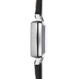 Tissot Lovely Square Quartz Diamonds Black Dial Black Leather Strap Watch For Women - T058.109.16.056.00