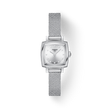Tissot Lovely Square Silver Dial Silver Mesh Bracelet Watch For Women - T058.109.11.036.00