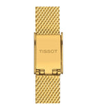 Tissot Lovely Square Silver Dial Gold Mesh Bracelet Watch For Women - T058.109.33.031.00