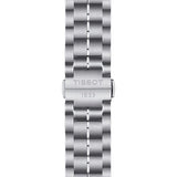 Tissot Luxury Powermatic 80 Anthracite Grey Dial Silver Steel Strap Watch For Men - T086.407.11.061.10