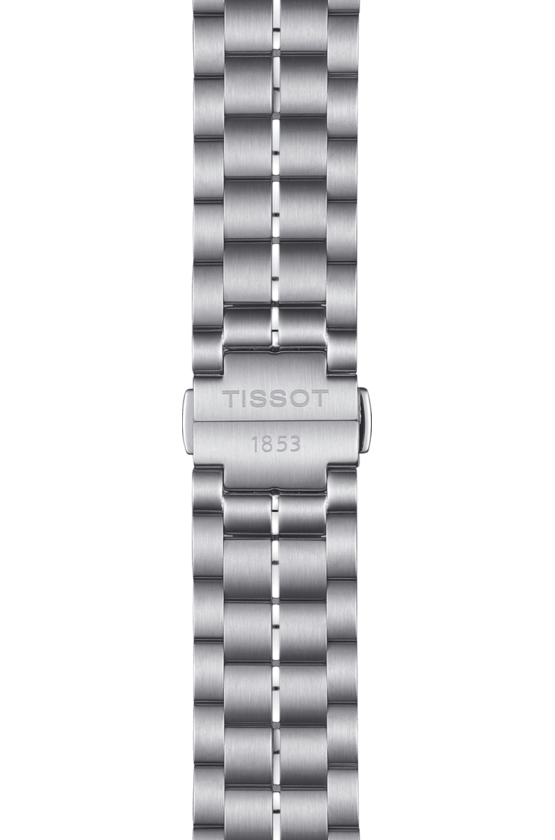 Tissot Luxury Powermatic 80 Black Dial Silver Steel Strap Watch for Men - T086.407.11.201.02