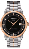 Tissot Luxury Powermatic 80 Black Dial Silver Steel Strap Watch For Men - T086.407.22.051.00
