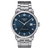 Tissot Luxury Powermatic 80 Blue Dial Silver Steel Strap Watch For Men - T086.407.11.041.00