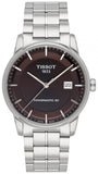 Tissot Luxury Powermatic 80 Brown Dial Silver Steel Strap Watch For Men - T086.407.11.291.00