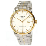 Tissot Luxury Powermatic 80 Gold Dial Silver Steel Strap Watch For Men - T086.407.22.261.00