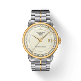 Tissot Luxury Powermatic 80 Gold Dial Silver Steel Strap Watch For Men - T086.407.22.261.00