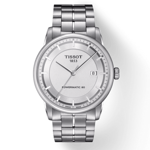 Tissot Luxury Powermatic 80 Silver Dial Silver Steel Strap Watch For Men - T086.407.11.031.00