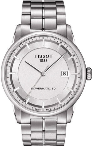 Tissot Luxury Powermatic 80 Silver Dial Silver Steel Strap Watch For Men - T086.407.11.037.00