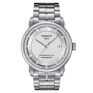 Tissot Luxury Powermatic 80 Silver Dial Silver Steel Strap Watch For Men - T086.408.11.031.00