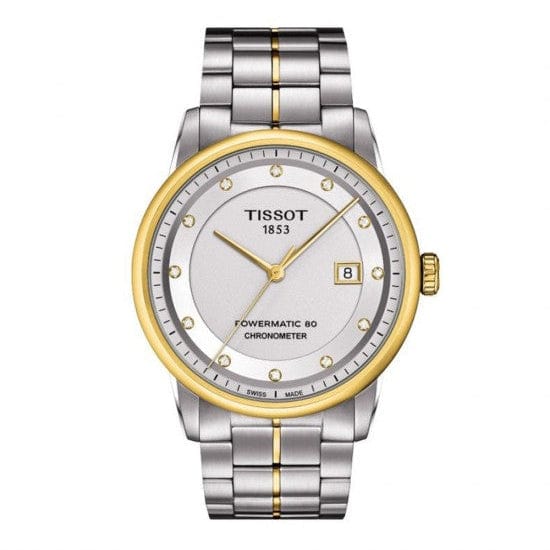 Tissot Luxury Powermatic 80 Silver Dial Silver Steel Strap Watch For Men - T086.408.22.036.00