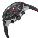 Tissot T Sport PRS 200 Chronograph Grey Dial Black Leather Strap Watch For Men - T067.417.26.051.00