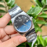 Tissot Powermatic 80 Automatic Gradient Blue Dial Silver Steel Strap Watch for Men - T137.407.11.051.01