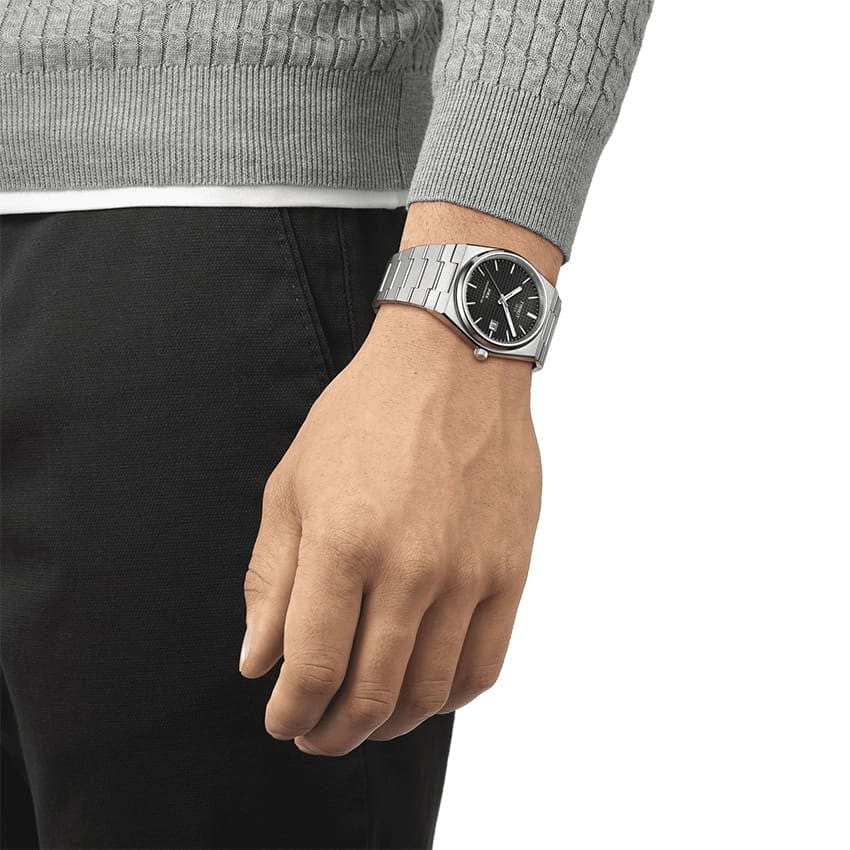 Tissot Powermatic 80 Automatic Gradient Blue Dial Silver Steel Strap Watch for Men - T137.407.11.051.01