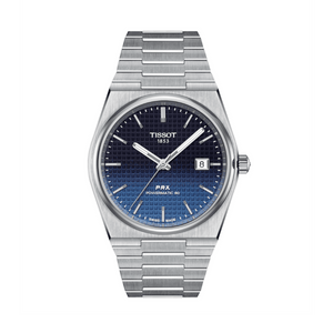 Tissot Powermatic 80 Automatic Gradient Blue Dial Silver Steel Strap Watch for Men - T137.407.11.051.01