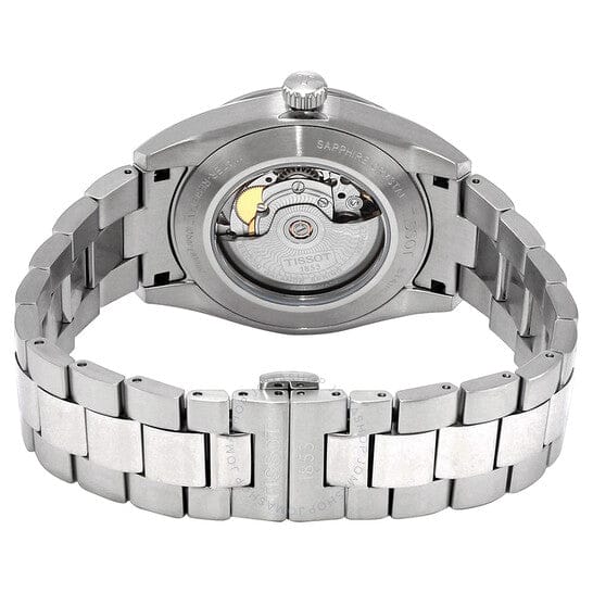 Tissot Gentleman Powermatic 80 Silicium Black Dial Silver Steel Strap Watch For Men - T127.407.11.061.01