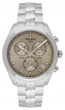Tissot PR 100 Chronograph Grey Dial Silver Steel Strap Watch for Men - T101.417.11.071.00