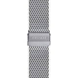 Tissot PR 100 Chronograph White Dial Silver Mesh Bracelet Watch For Men - T101.417.11.031.02