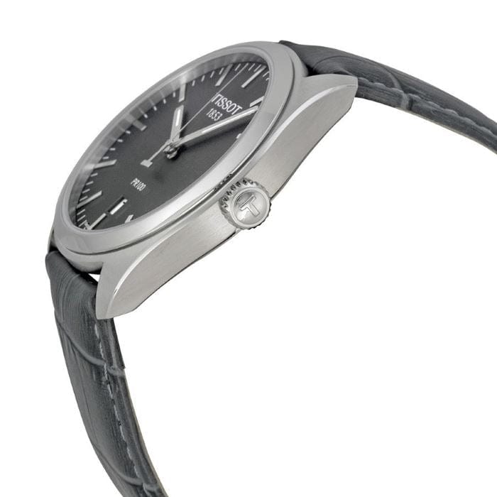 Tissot PR 100 Quartz Leather Strap Watch For Men - T101.410.16.441.00