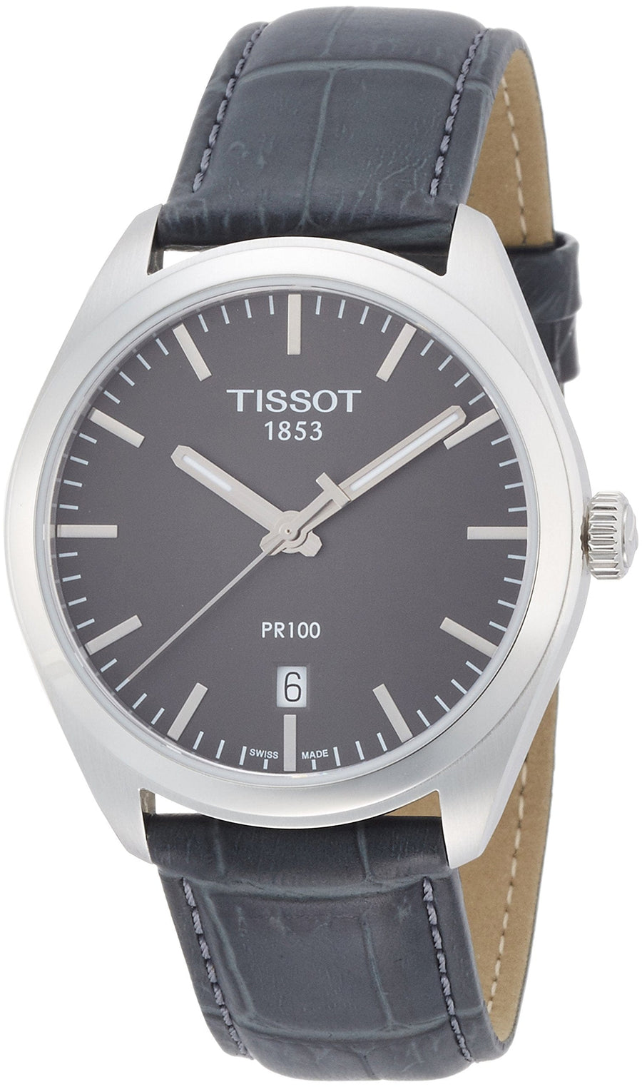 Tissot PR 100 Quartz Leather Strap Watch For Men - T101.410.16.441.00