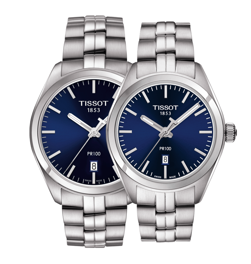 Tissot PR 100 Sport Chic 39mm Blue Dial Watch For Men - T101.410.11.041.00